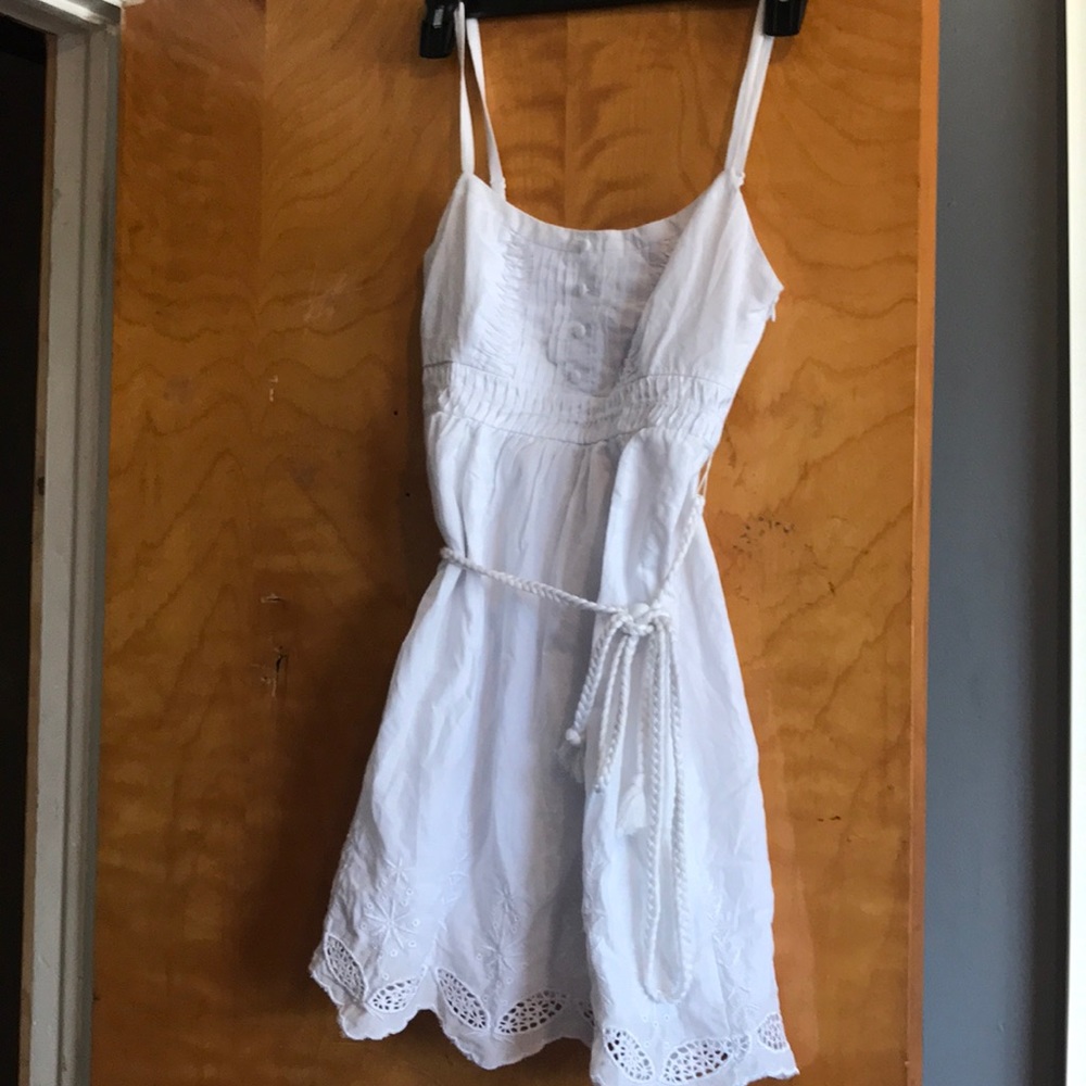 White above the knee sun dress